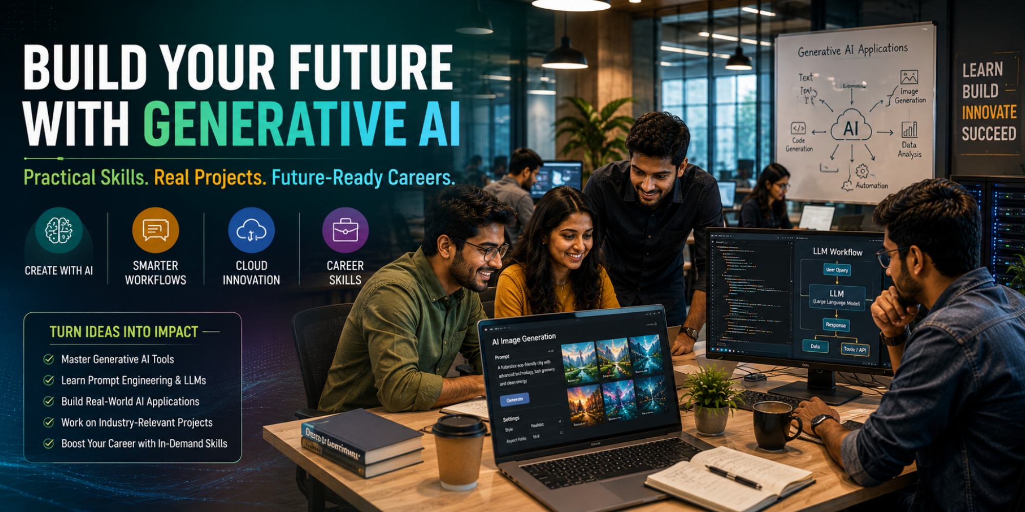 Generative AI Training: Develop Practical Skills for Real-World Applications